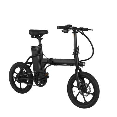 China Amazon 16 inch 250w 7.5ah adult folding bicycle steel hot selling electric bike for sale