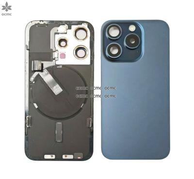 China NFC Flex Back Cover Housing For IPhone 15 Pro Housing Black Blue Gold White Durable for sale