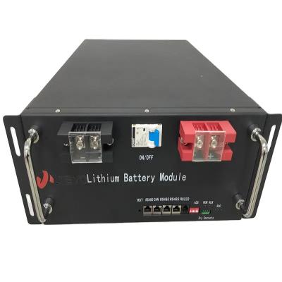 China Iron Rack Mount Battery Server Rack LiFePO4 Battery 48V 150Ah Lithium Ion Battery Rack for sale