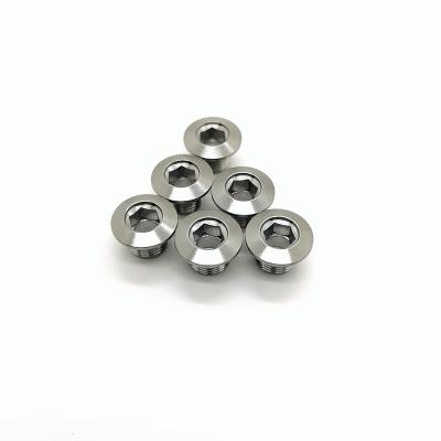 China Titanium Allen Hex Socket Tapered Head Ti-6Al-4V Titanium Bolt Nut Alloy Bicycle Bolt Anti-Corrosion Titanium Parts m8 m10 Stem for sale