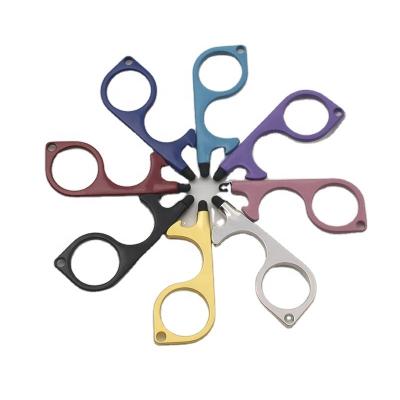 China Personal Door Opener Non Touch Door Opener Touchless Door Opener Tool Protective Gear Key Chain for sale