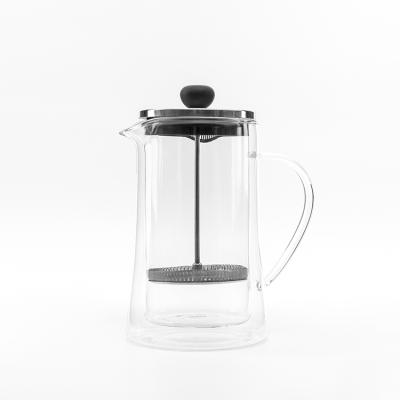 China Viable French Glass Coffee Maker Pot High Borosilicate Glass Coffee Maker 900ml Coffee Maker for sale