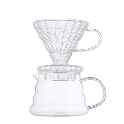 China Viable Elegent Glass Coffee Maker ODM Glass Coffee Pot Premium Glass Coffee Pitcher for sale