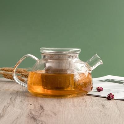 China Viable and Reusable High Standard Transperant Electric Glass Teapot Kettle Tea Pot for sale