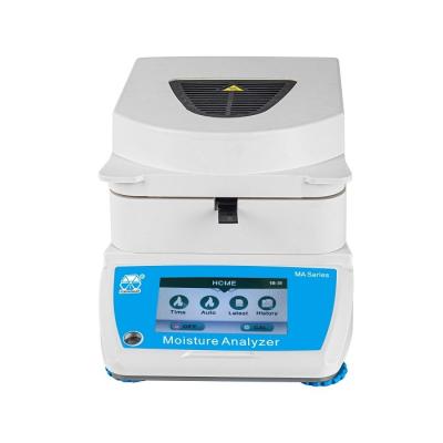 China Plastic+aluminum+stainless steel 100g 0.001g food halogen light laboratory medical moisture analyzer for sale