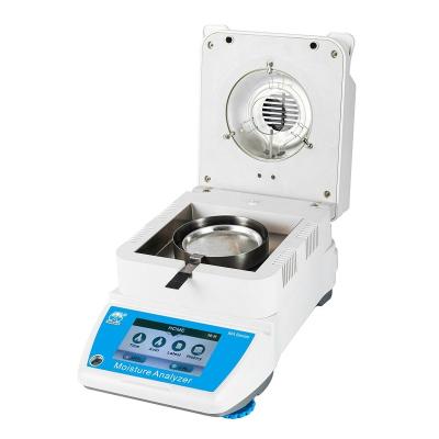 China Plastic+aluminum+stainless steel 0.001g cereal coffee laboratory medical moisture analyzer price with halogen light for sale