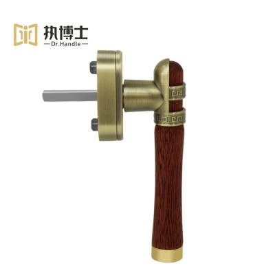 China Red High Quality Series High Quality Supreme Sandalwood Dr.Handle Window Handle Child Safety Window Lock Handle for sale