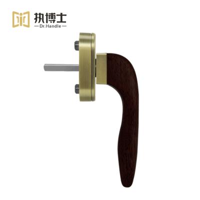 China Hot Selling Easy Installion Soild Wood Pull Window Handle Customized Multipoint Lockable Window Handle OEM Handle for sale