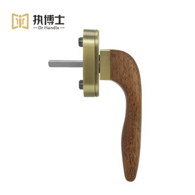 China Hot-selling Self-designed High Quality Easy SoildWooden Window Casement Installation Window Shaft Square Handle for sale