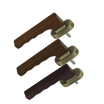 China Traditional Lightweight Walnut Color Wood Pull Handle For Window Hot Sale Wood Handle For Windows And Doors Wood for sale