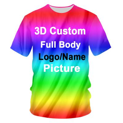 China Anti-pilling anti-pilling men's customer's t-shirt printing t-shirts wholesale simple casual men's 3d summer style t-shirt for printing for sale