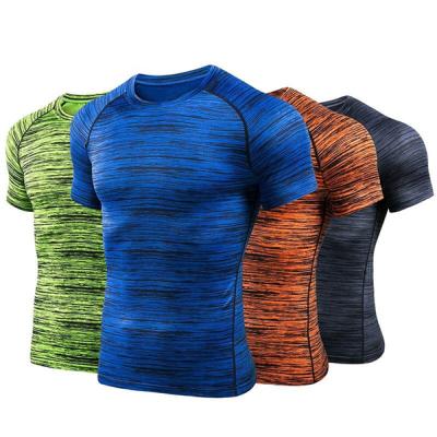 China New arrival anti-pilling design polyester anti-pilling fabric fitness yoga t-shirt 100% quick dry for man for sale