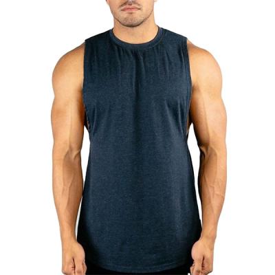 China Custom Logo Soft Fabric Mens Cut QUICK DRY Off Tank Top QUICK DRY for sale