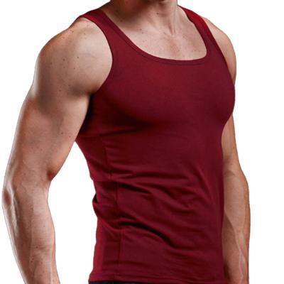 China Hot Selling Breathable Ribbed Tank Tops Cotton Tank Tops Sports Gym White Men Breathable Vest Mens for sale