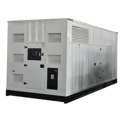 China Container Type Generation Mitsubishi 1100kw Diesel Generator Price 50Hz Soundproof Electric Plant JHSM-1100GF for sale