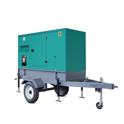 China 15kva Portable Diesel Generator 15kva Silent Trailer Mobile Diesel Generator JHY-15GF for sale