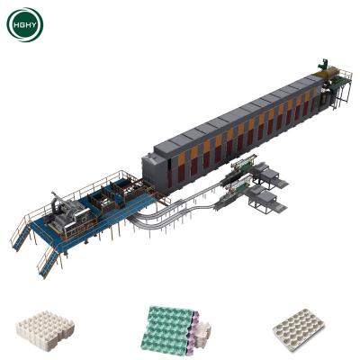 China Container Tray Machine Automatic Carton Bottle Tray Making Machine Egg Tray Manufacturing Machinery Fully Automation factory egg easter for sale