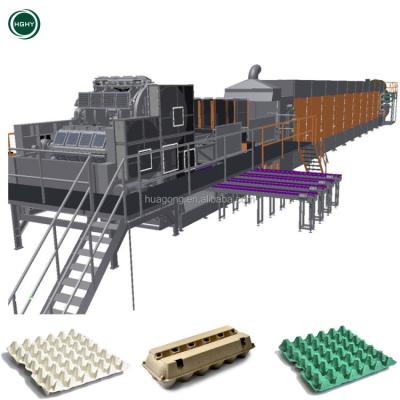 China Full Automatic Factory Paper Pulp Egg Carton Box Tray Making Machine for sale