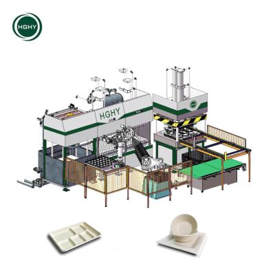 China Factory Hghy Sugar Cane Bagasse Pulp Disposable Food Dish Making Machine for sale