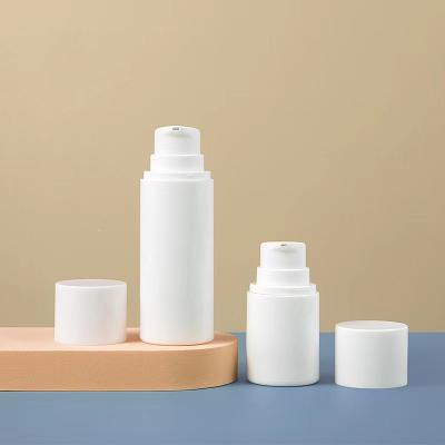 China 30ml 50ml 100ml 120ml Cosmetic Empty Bottle Travel Plastic Plastic Lotion Bottles White Airless Pump Vacuum Toiletries Container for sale