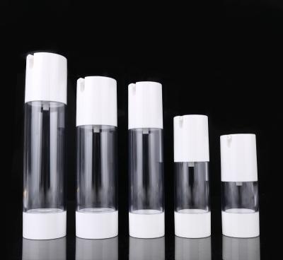 China 15ml 30ml 50ml 80ml 100ml Clear Empty Plastic Cosmetic Packaging Airless Pump Bottle for sale