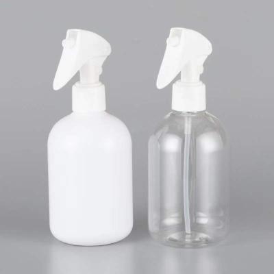 China Empty 300ml Cosmetic White Clear Plastic Spray Bottles Trigger Sprayer Essential Oils Perfume Refillable Bottles for sale