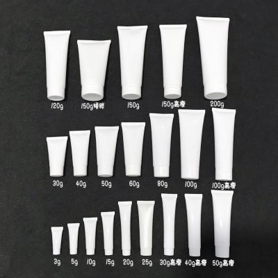 China White Plastic Plastic Squeeze Tube Shampoo Squeeze Displacement Tube Cosmetics Hand Lotion Face Lotion Cream Sunscreen Soft Tube for sale