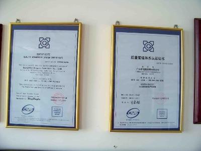 ISO9001 - Guangzhou Mingxin Furniture Co., Ltd.