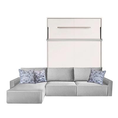 China Space Saving China Folding Wall Bed Mechanism Stylish Hidden Wall Bed With Sofa for sale