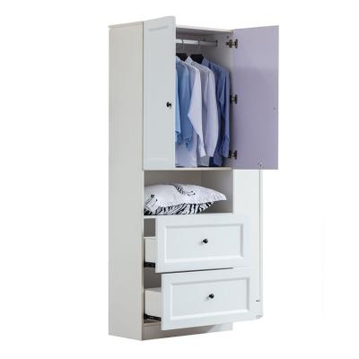 China White Large Capacity High Quality Wooden Home Wardrobe Storable With Drawers for sale