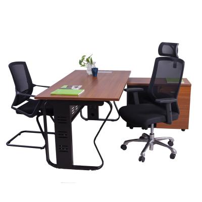 China Factory Price Convertible Modern Office Manager Office Furniture Wooden Desk Set for sale