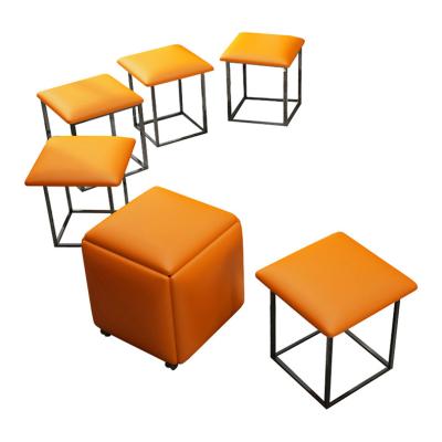 China Cheapest Foldable Price Hot Sale Changes Shoe Stools 5 In 1 Ottoman Chairs for sale