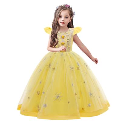 China Washable gauze children's washable children's full lace weddingGirls lace skirt full skirt piano performance dress wedding dress skirt for sale