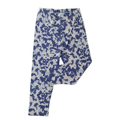 China Anti-Wrinkle Stretchy Girls Leggings Kids Pants Classic Printing Flower Pattern for sale