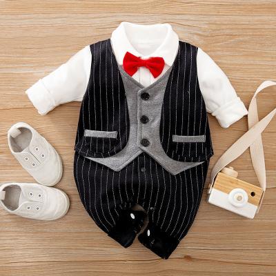 China Wholesale Cotton Breathable Casual Romper Boys Long Sleeve Baby Boy Clothing Newborn Baby Clothes for sale