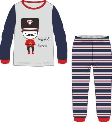 China New Cartoon Kids Breathable High Quality Home Wear Cotton Long Sleeve High Top 2pcs Pants Top And Pants Kids Cotton PJ Set for sale