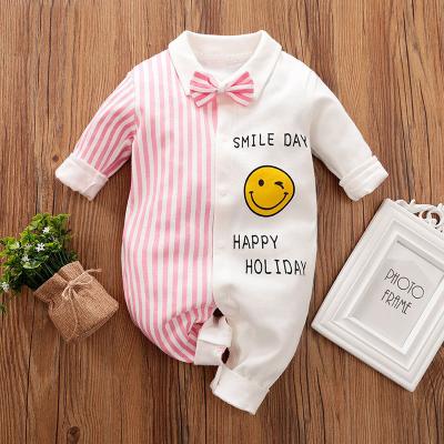 China Wholesale Breathable Baby Boy Dress 1 Year Old Long Sleeve Infant Tuxedo One Piece Overalls Gentleman Clothes Baby Boy Suit for sale