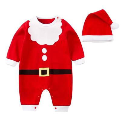 China Cotton baby Christmas long-sleeved clothes spring and autumn baby INS romper newborn one-piece romper for sale