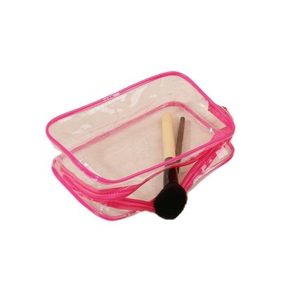 China Durable Small Clear Skin Care Organizer Transparent PVC Bags Makeup Pouches Cosmetic Bag for sale