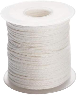 China Candles 2mm 30 Ply Natural Cotton DIY Candle Braided Wicks Twist Twine Spool Rope For 200ft Candle for sale