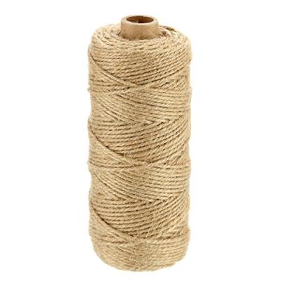 China Craft 120m 2mm 3 Ply Natural Jute Twine For Arts Crafts Gift Packing for sale