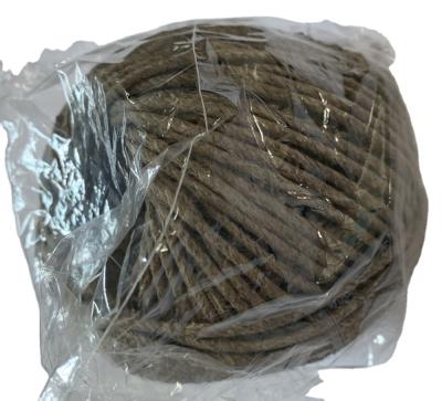 China Industry 2mm 400ft 100% Natural Hemp Twine Rope Ball for sale