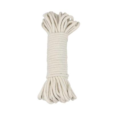 China Bags Natural Braided 3/16 Inch Cotton Rope Clothesline Rope 100ft for sale