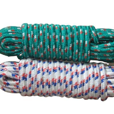 China Racing 3/8 Inch Outdoor Diamond Braided Polypropylene Rope For Sports for sale