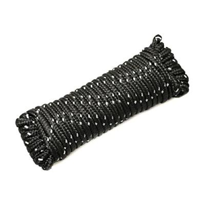 China 1/2-Inch x 100-Foot Black Diamond Braided Racing Utility Rope for sale