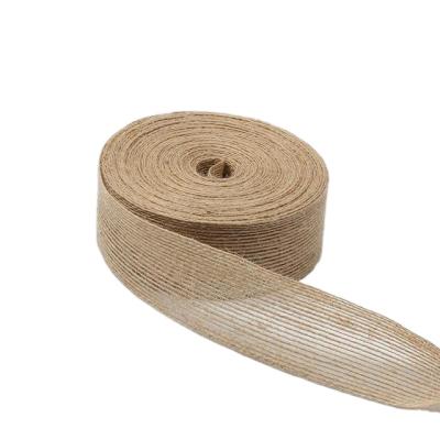 China Sustainable 2inch Natural Jute Webbing Braid For Chairs for sale