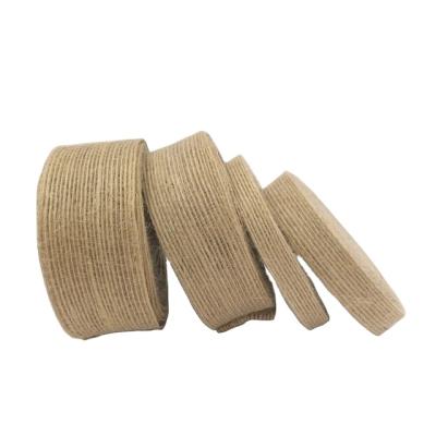 China 0.8 Inch Sustainable Burlap Natural Burlap Fabric Ribbon Fish Silk Twine For Wedding for sale