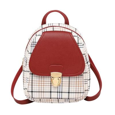 China Waterproof 2021 Ladies Mini Backpack PU Leather Cross - Body Backpack Woman Small Bag Teenage Girls Backpack for sale