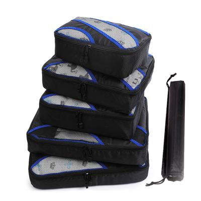 China Fashion 6 in 1 Travel Organizer Bag Set Lightweight Travel Luggage Organizer Bags 6 Pcs Packing Cubes Travel Bag Set for sale