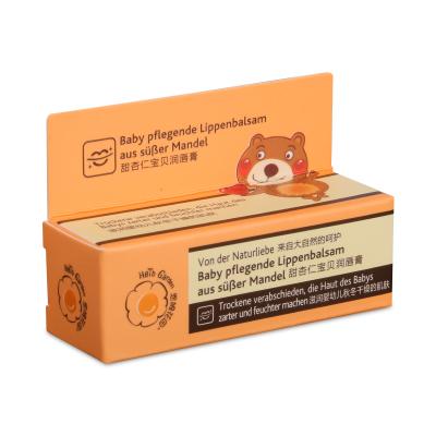 China Recyclable flap clean logo printing paper ointment packaging box bb cream packaging lip balm reuse cosmetic box for sale